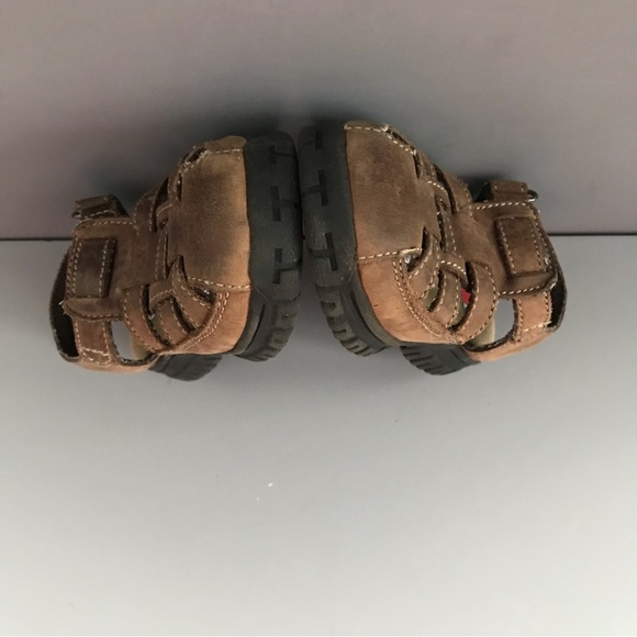 Tommy Hilfiger Kids Vintage Leather Toddler Fisherman Sandal 9.5M Comfort Rare